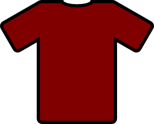 Red Tshirt clip art Free Vector