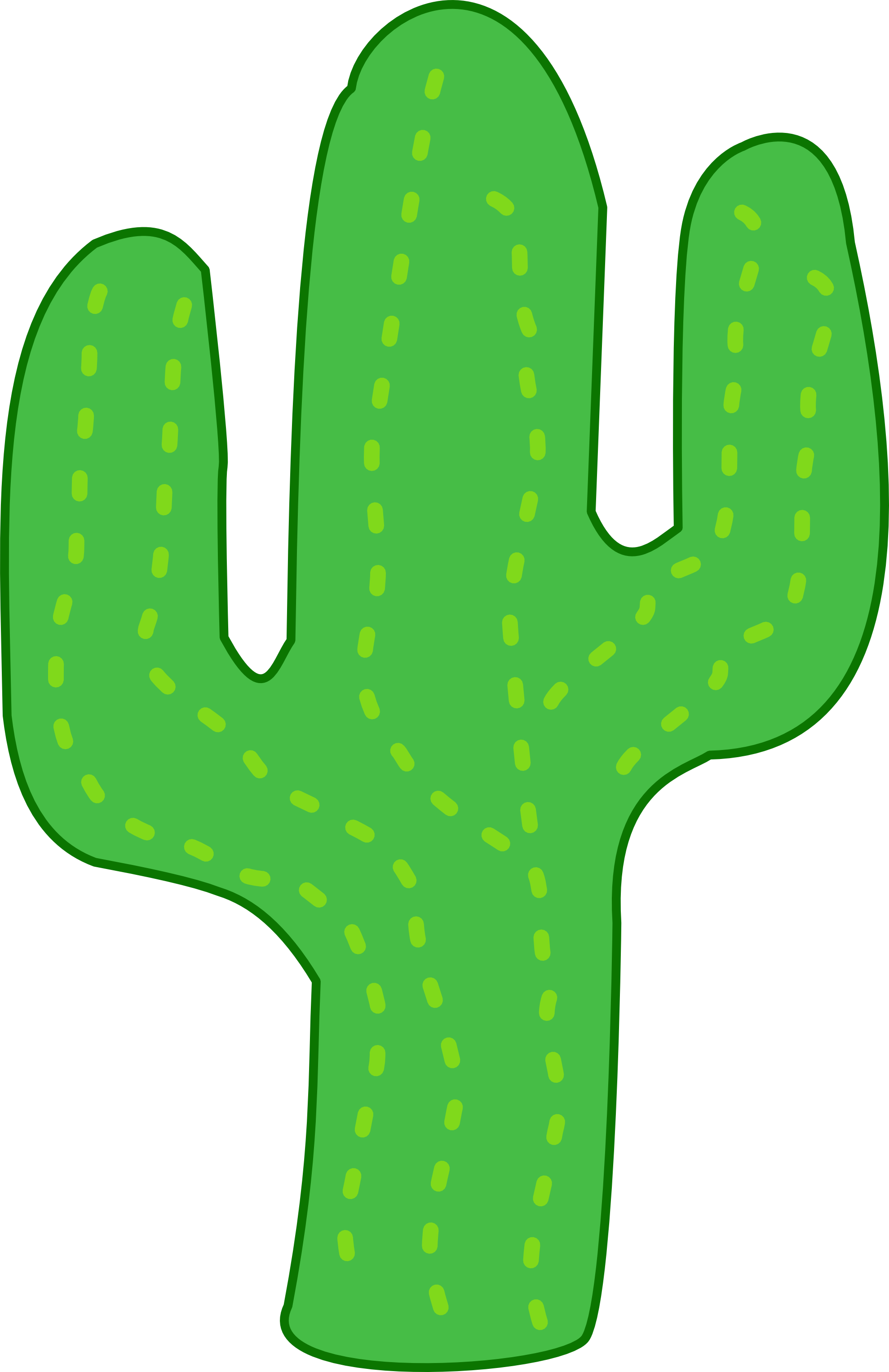 Clip Art: cactus super duper SVG
