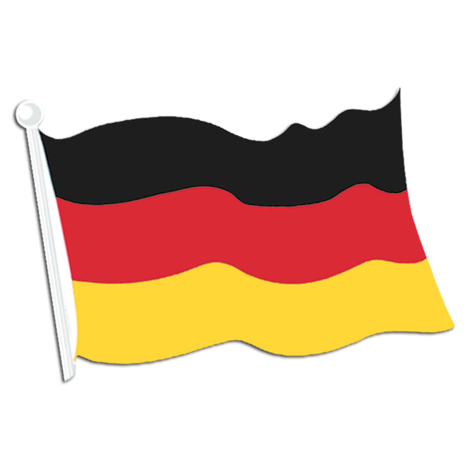 German Flag Cutout Wall Decoration