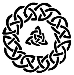 Tessler Stamps: CELTIC CIRCLE TRINITY KNOT