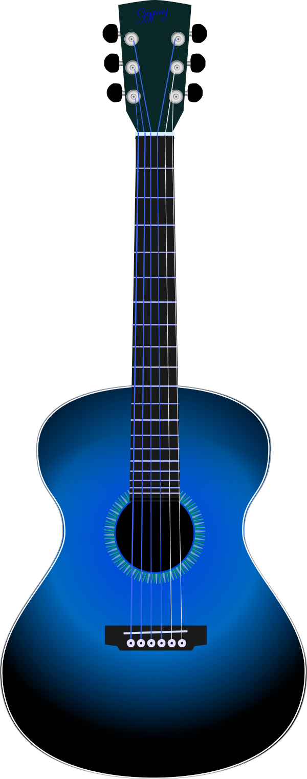 acoustic guitar - vector Clip Art