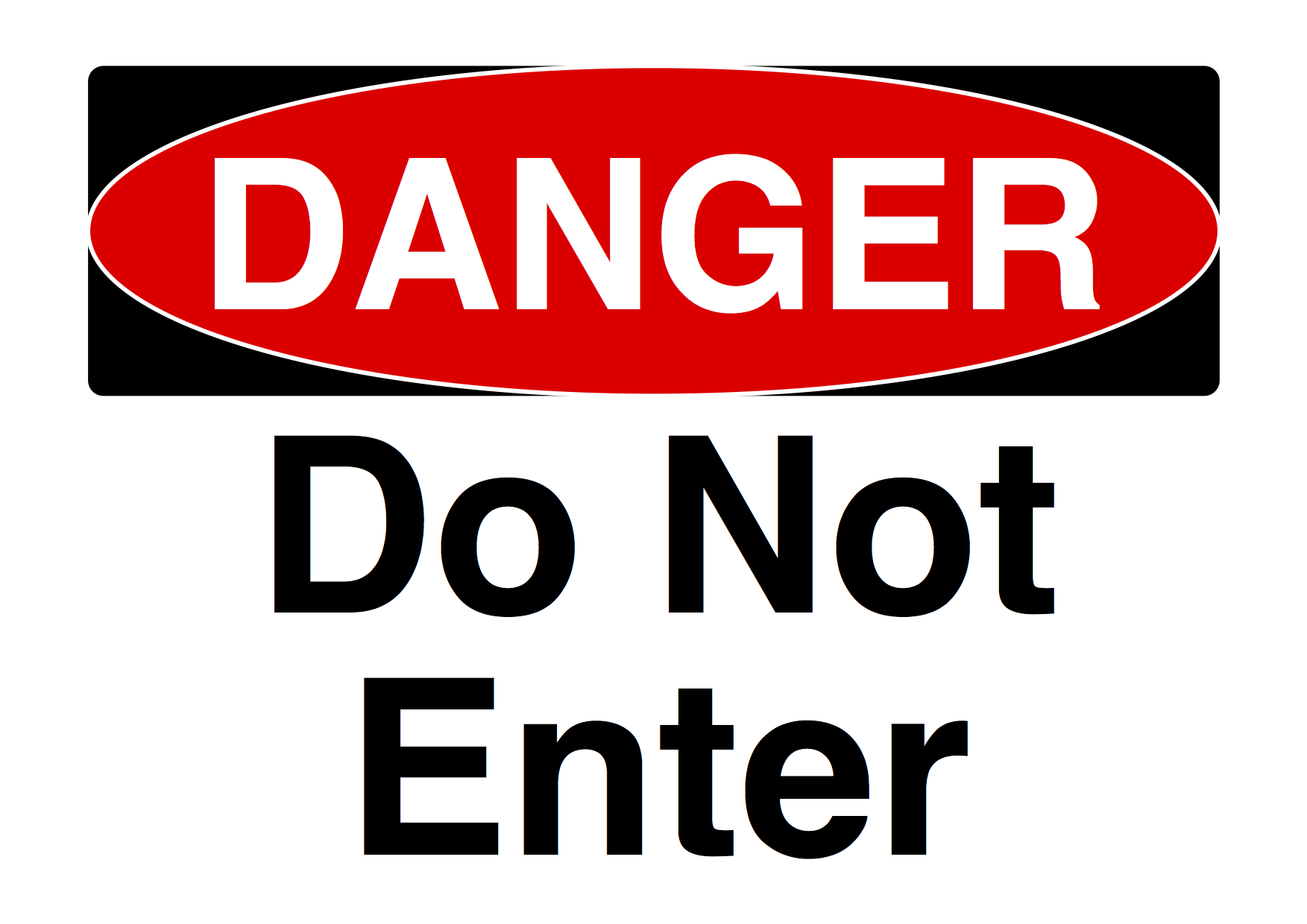 Danger Do Not Enter Sign ClipArt Best