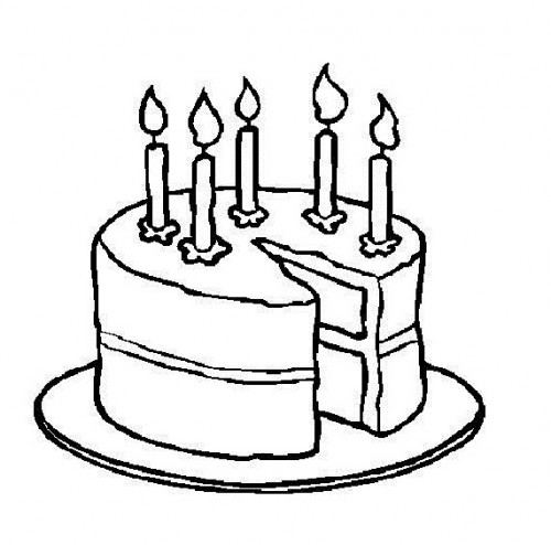 Cake black and white birthday cake clip art free black and white ...