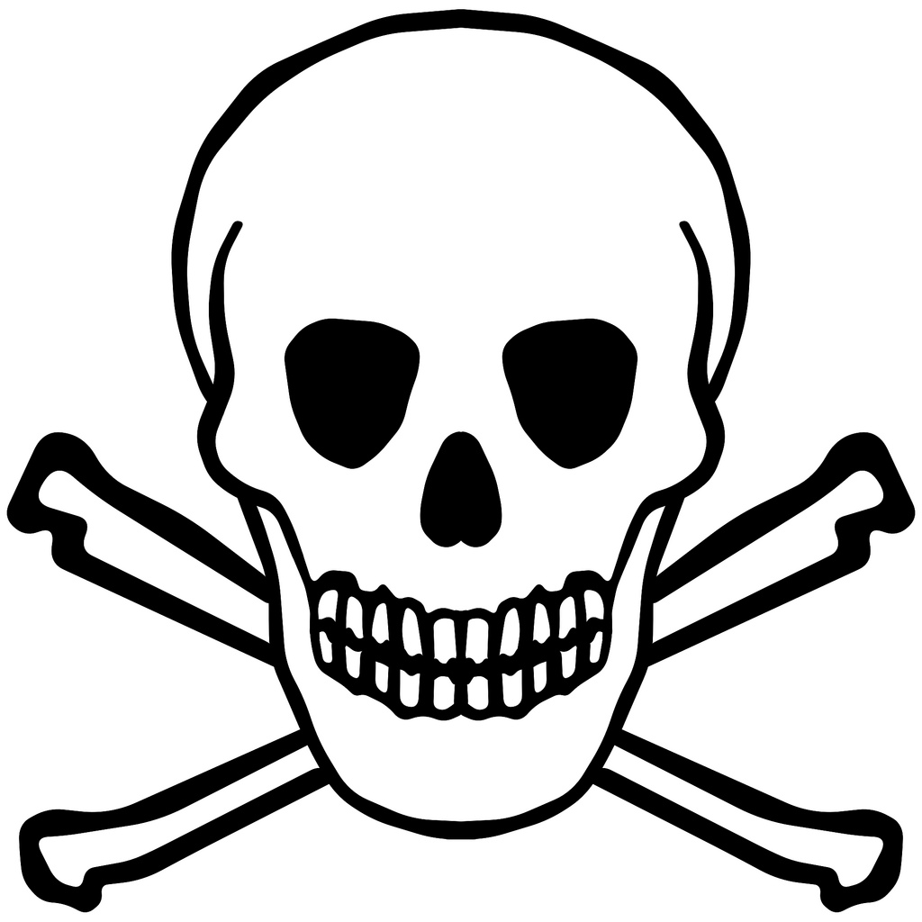 Poison Sign Black And White Clipart