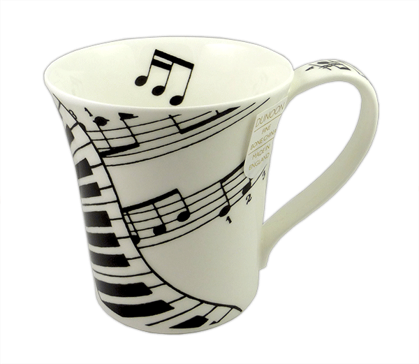 Jura Mug - Ivory by Dunoon - Music Teacher Gift | musical gifts online