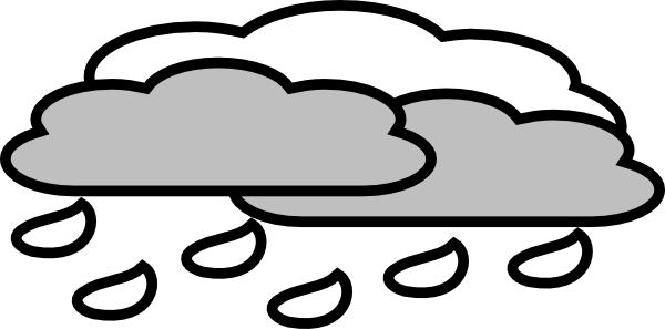 Rain Cloudy Clip Art - vector clip art online ...
