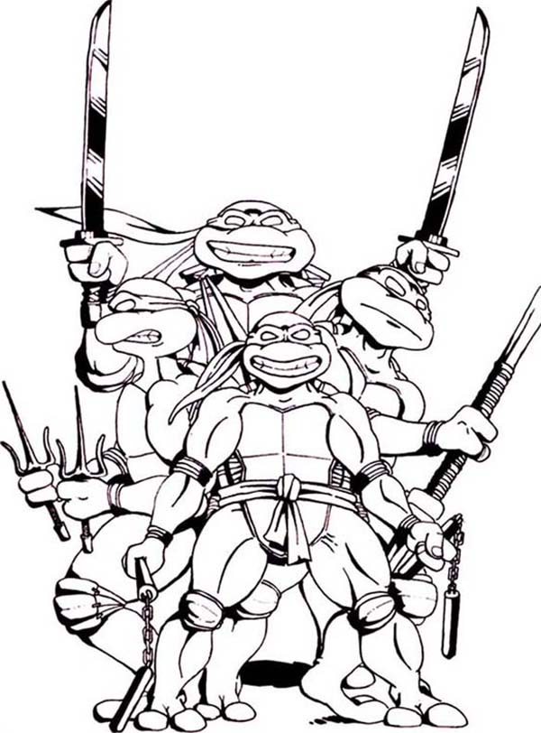 Teenage Mutant Ninja Turtles Coloring Face - ClipArt Best