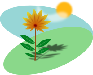 459 views Cartoon Flower In The Sun Clip Art - vector clip art ...