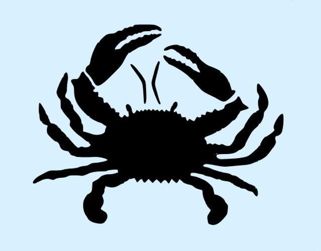1000+ images about crab stencils | Clip art, Crab and ...