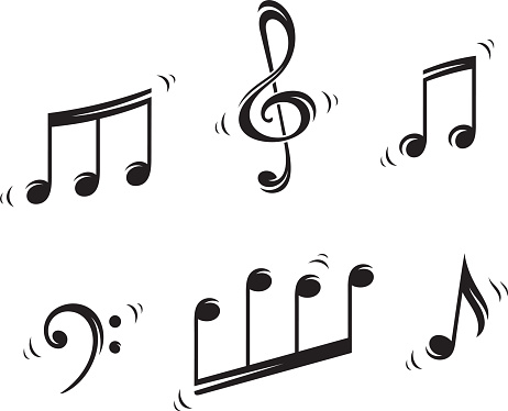 Musical Note Clip Art, Vector Images & Illustrations