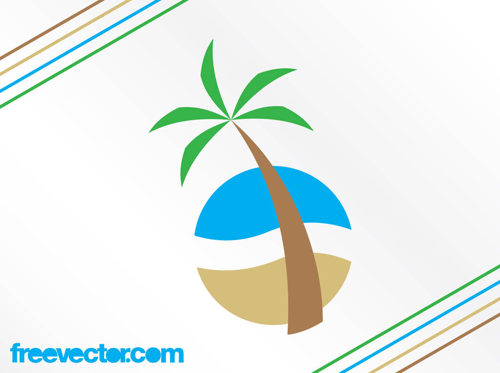 Tropical Beach Logo Vector Art & Graphics | freevector.com