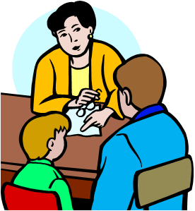 Parent Teacher Talking Clipart