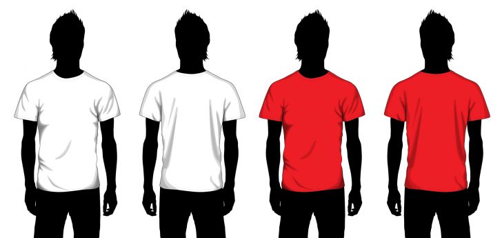 White T-shirt Front And Back Template – Graphic Design Inspiration