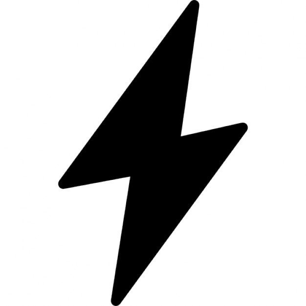 Lightning bolt outline Icons | Free Download