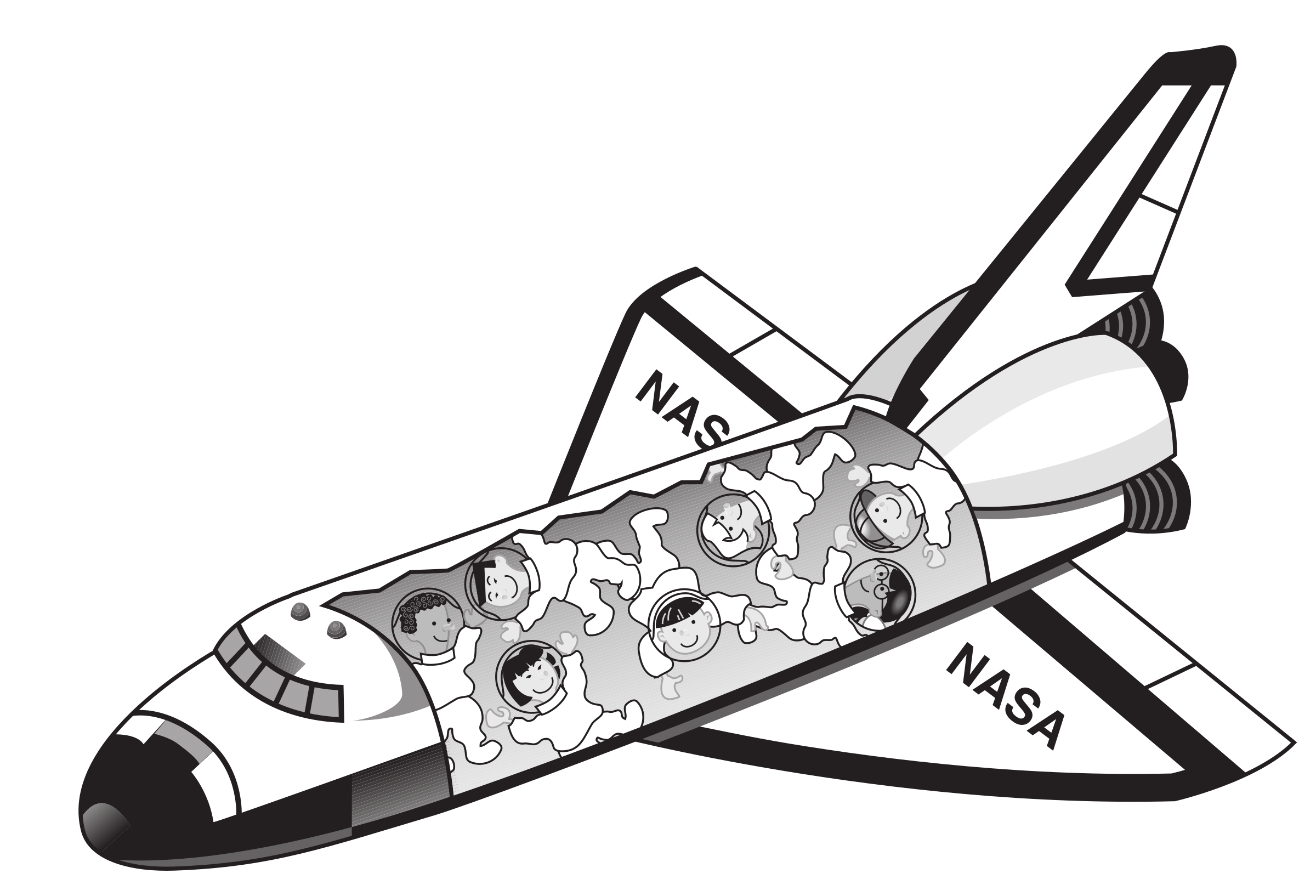 Space Shuttle Spaceship Vector Clipart - Free Public Domain Stock ...