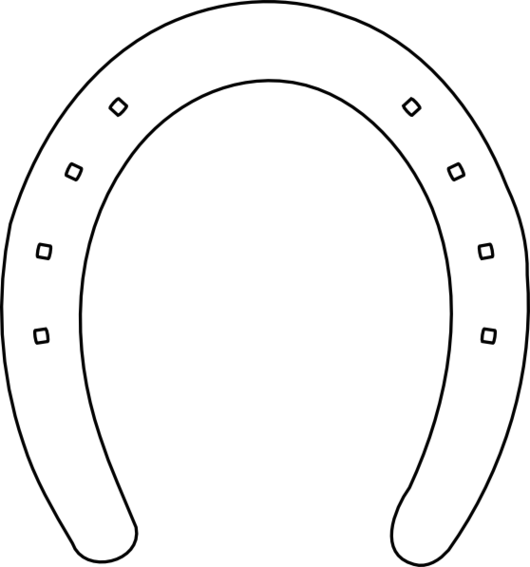 Horseshoe Template Printable Clipart - Free to use Clip Art Resource