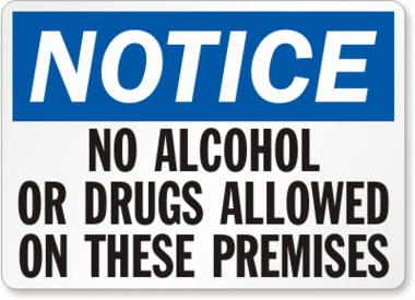 No Drugs Or Alcohol Corporate Signs Clipart - Free to use Clip Art ...