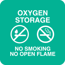 Oxygen Storage Signage