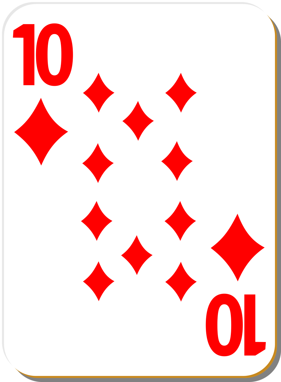 Diamond Playing Cards Clipart