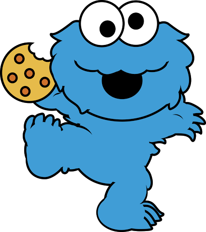 Baby cookie monster clip art