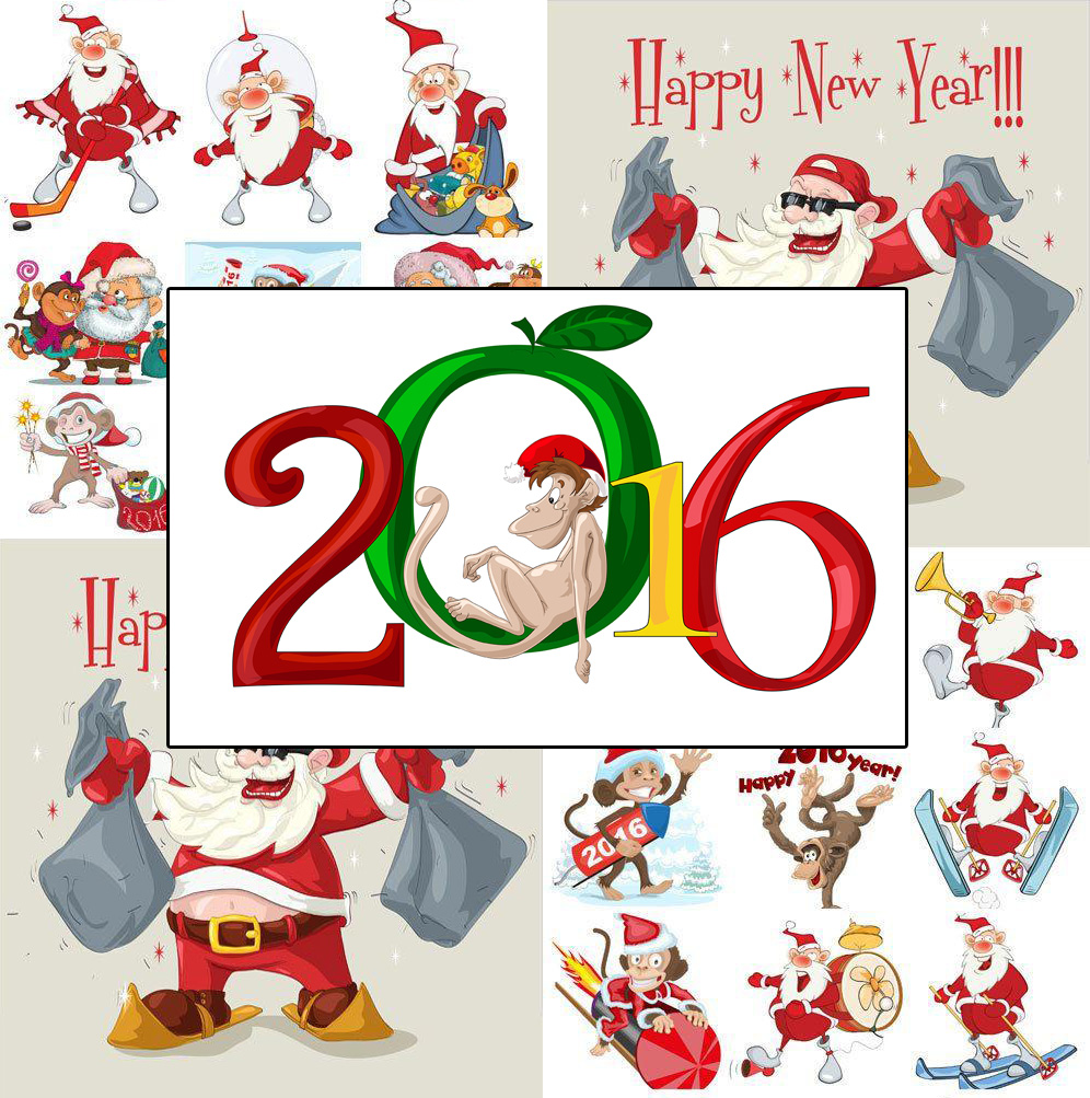 monkey year 2016 illustrations Archives - Download Free Clip art ...