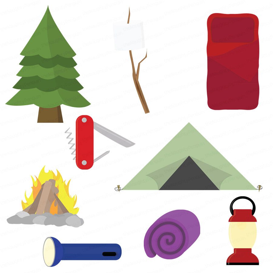 Camping clip art free