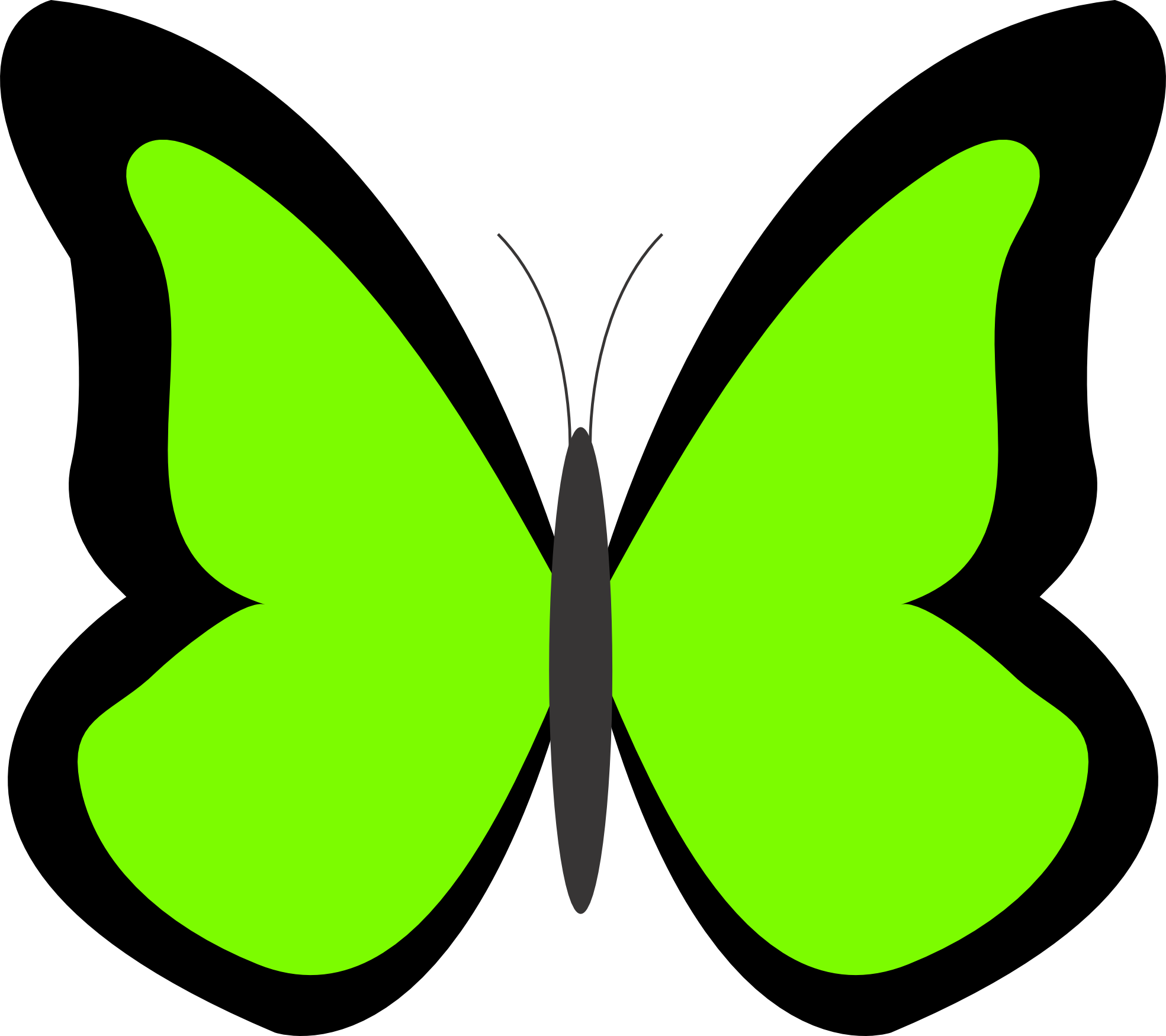 Green Butterfly Clipart | Free Download Clip Art | Free Clip Art ...
