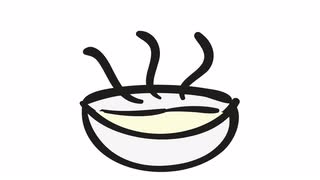 bowl soup cartoon illustration hand drawn animation transparent ...