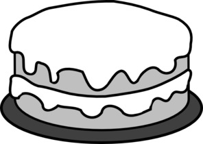 Cake outline clipart