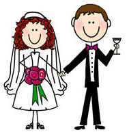 vector funny wedding cartoon. cartoon wedding card. wedding ...