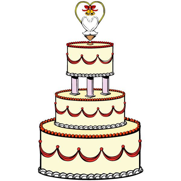 Cartoon Wedding Cake | Free Download Clip Art | Free Clip Art | on ...