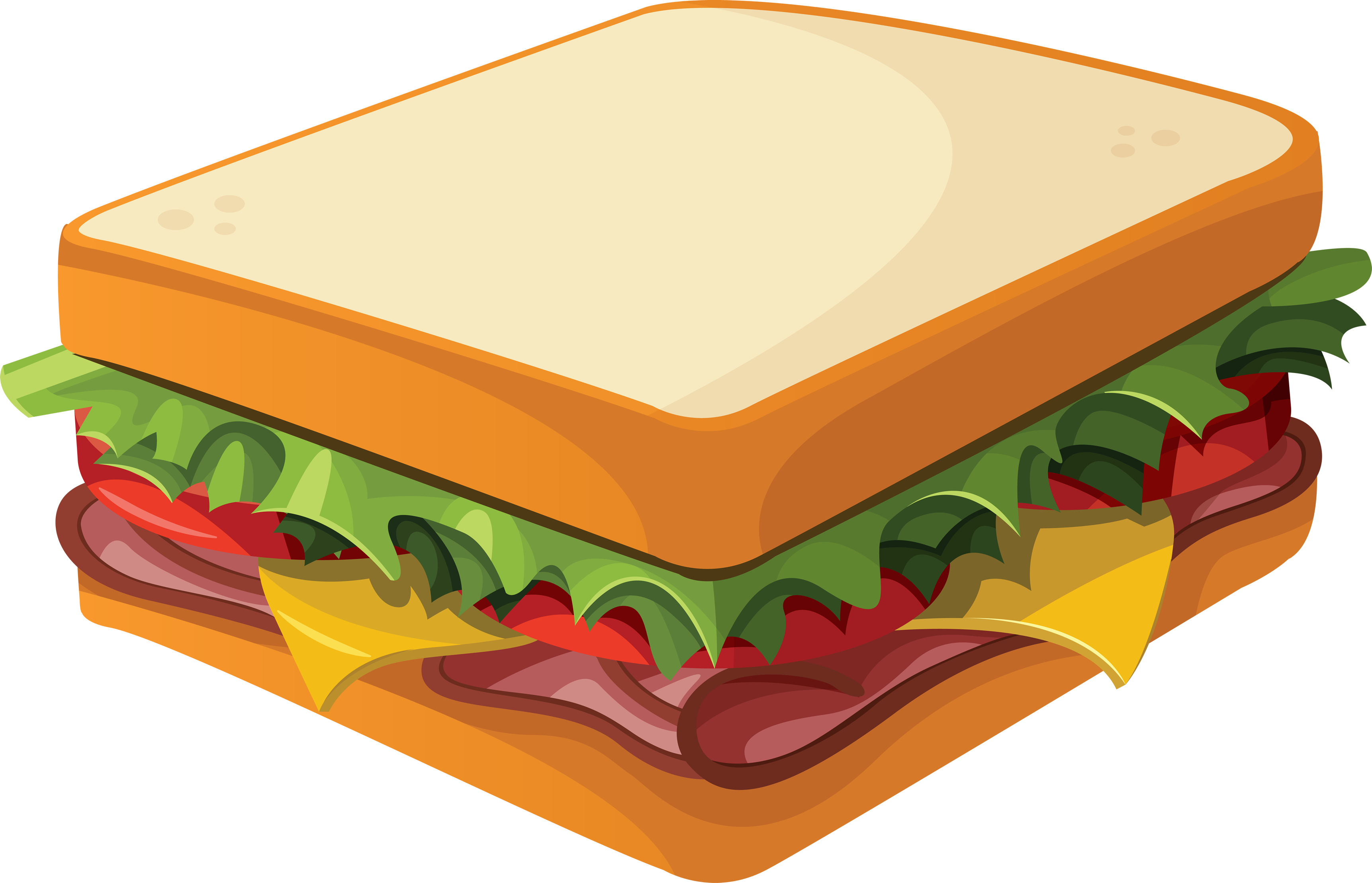 Cartoon Sandwich Clipart