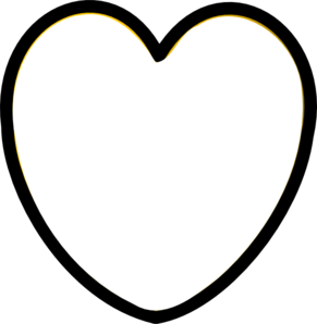 Heart Black And White clip art - vector clip art online, royalty ...