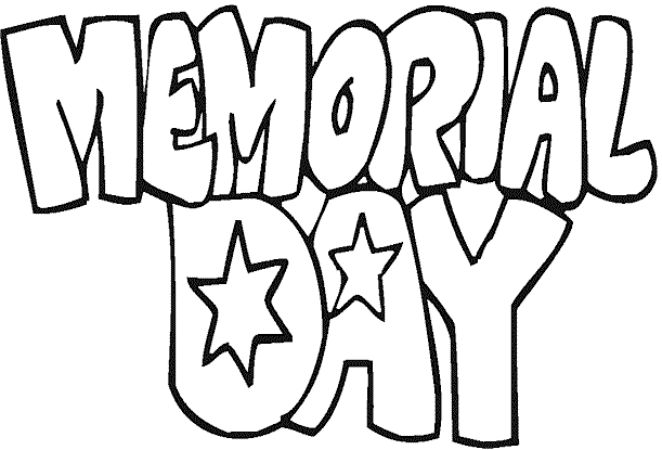 Memorial Day Coloring Pages, ClipArt, Cards Free Printable | Happy ...