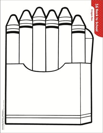 Crayon Template. crayon box template clip art big crayons b amp w ...