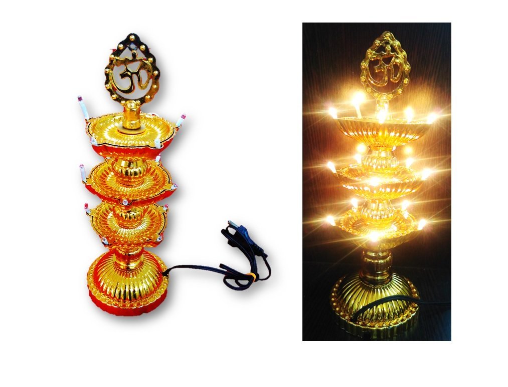 Buy Diya/Deepak bulb lamp lights decoration for diwali- LED Serial ...