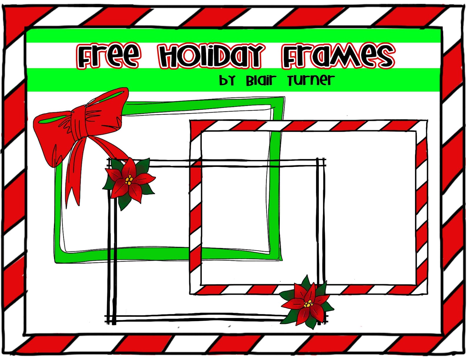 Free christmas clip art picture frames