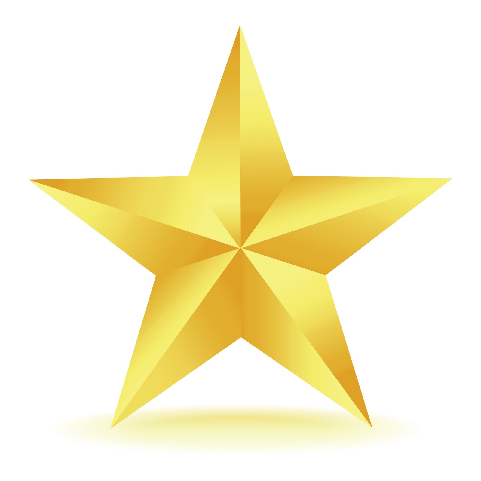 Gold STAR Template - ClipArt Best