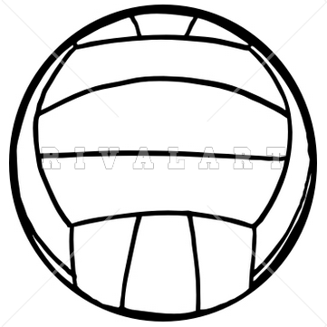 Clipart Of A Volleyball