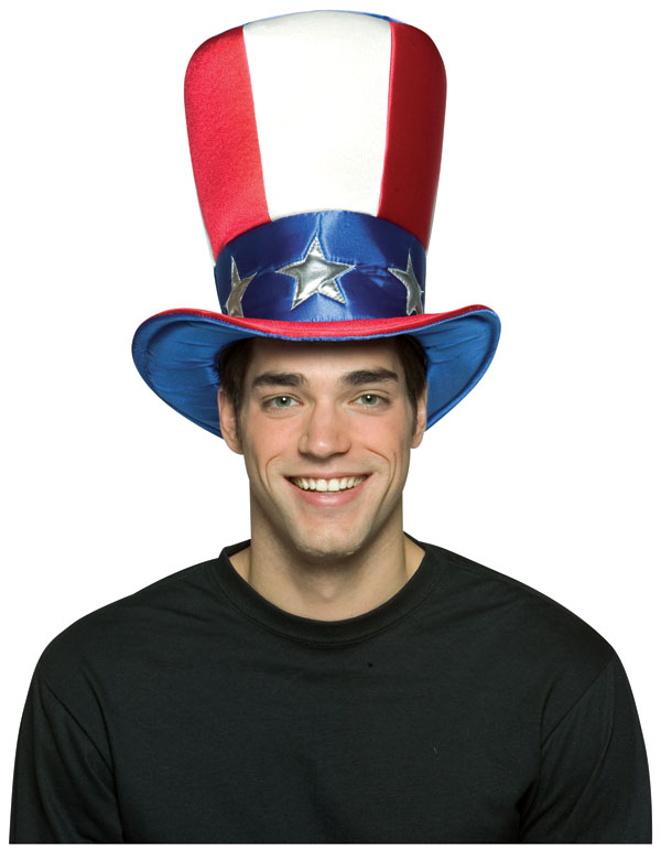 Uncle Sam Top Hat - Patriotic Hats