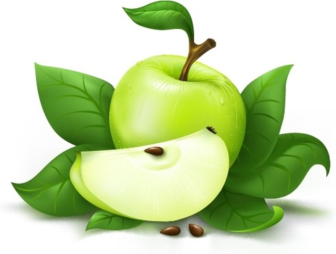 Green apple free vector download (7,530 Free vector) for ...
