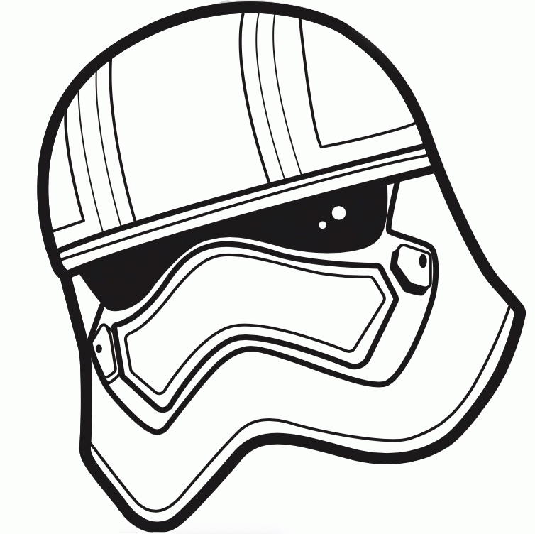 Stormtrooper Helmet Coloring Page - AZ Coloring Pages