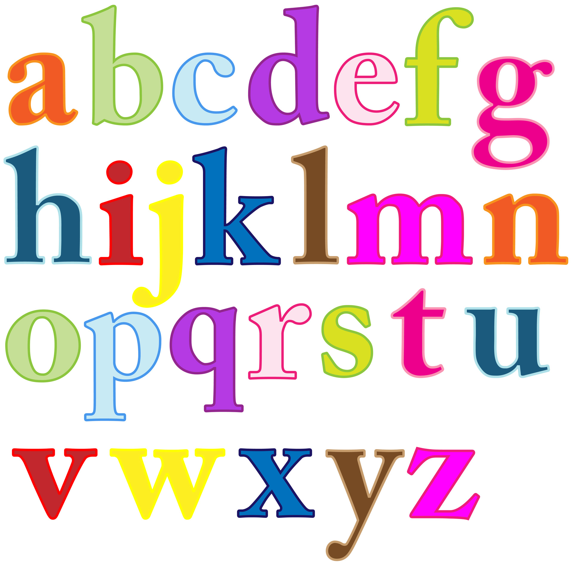 Clipart for alphabet letters