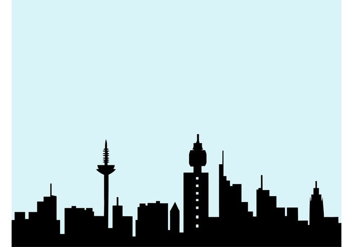 Frankfurt Skyline - Download Free Vector Art, Stock Graphics & Images