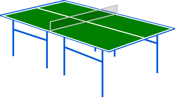 Ping Pong Table Clipart