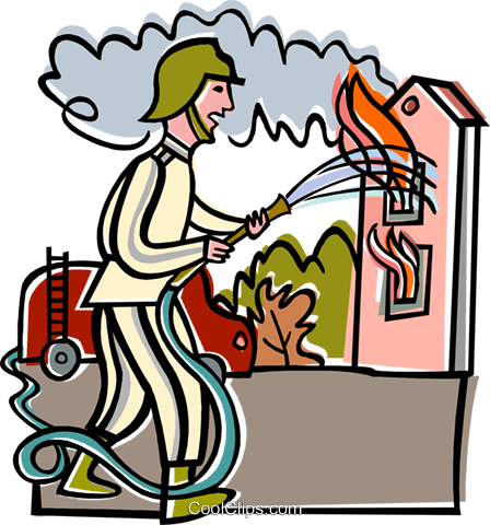 485 views Free clipart house burning