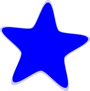 Blue Star clip art - vector - Free Clipart Images