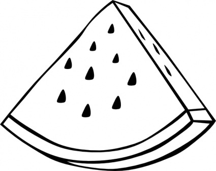 Watermelon Clipart Black And White - Free Clipart ...