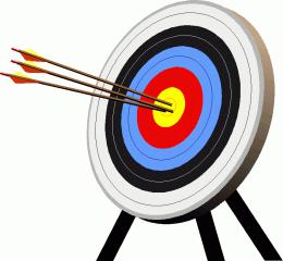 Pix For > Bow And Arrow Target Clip Art