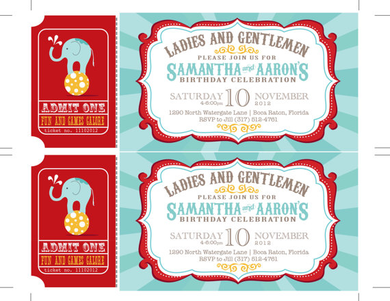 Baby Shower Invitations: Best 10 Vintage Circus Baby Shower ...
